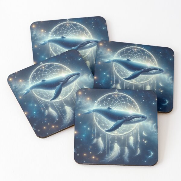 Item preview, Dream of the Heavenly Whale - Celestial Ocean Art Print designed and sold by lloreleya.