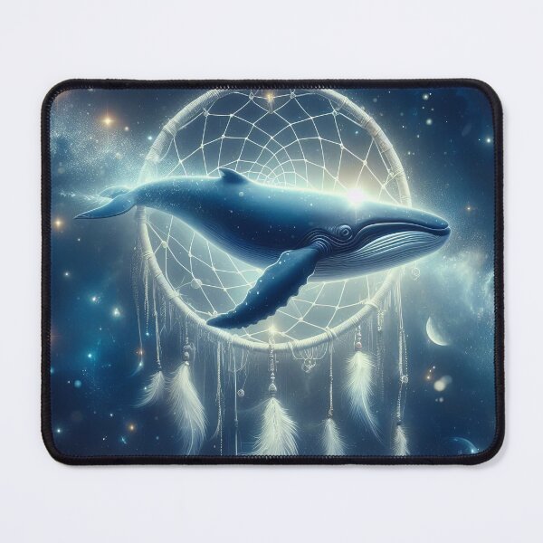 Item preview, Dream of the Heavenly Whale - Celestial Ocean Art Print designed and sold by lloreleya.