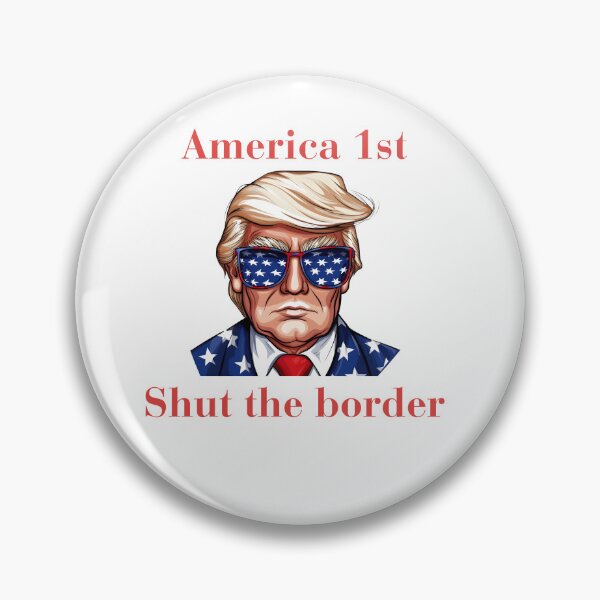 Item preview, Trump close the borders T-shirt designed and sold by K.M. Creations.