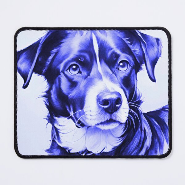 Item preview, Blue Pen Paws: Adorable Dog Artwork designed and sold by GrizzlyCollective.