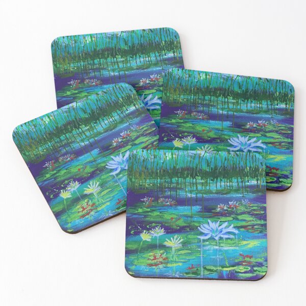 Item preview, Waterlillies- purple  designed and sold by Passionarte.