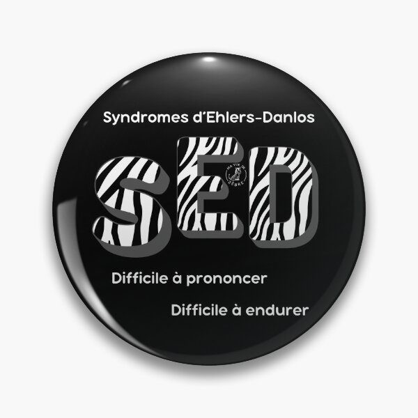 Item preview, Ehlers-Danlos syndromes, difficult to pronounce and endure - white designed and sold by maviedezebre.