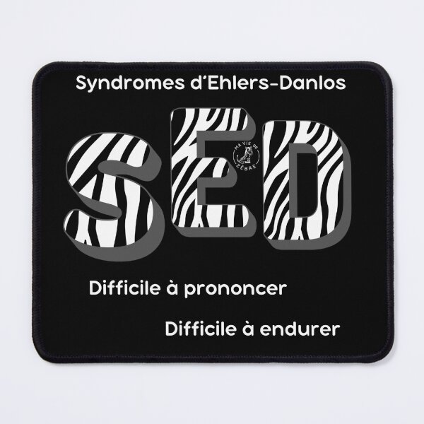 Item preview, Ehlers-Danlos syndromes, difficult to pronounce and endure - white designed and sold by maviedezebre.