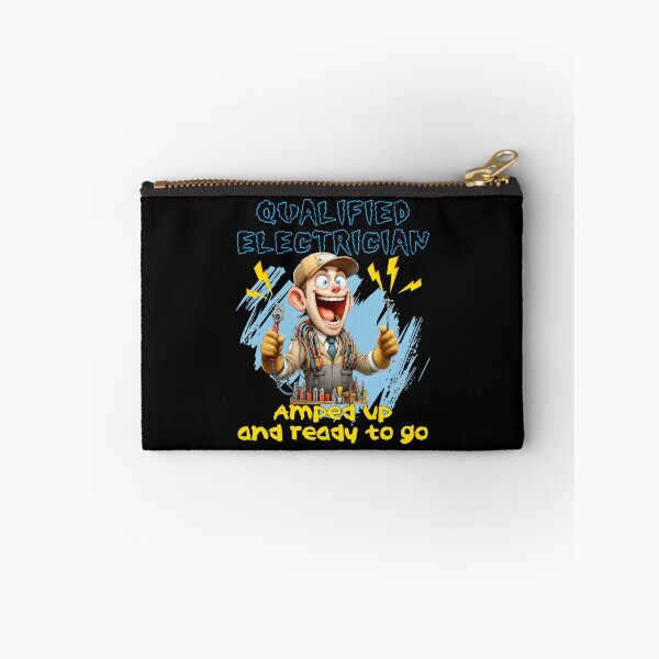 Item preview, Qualified Electrician Funny Cartoon designed and sold by André Botes.