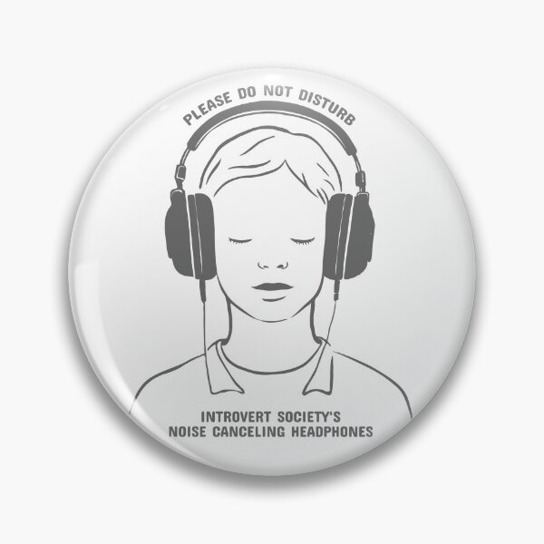 Item preview, PLEASE DO NOT DISTURB: Introvert Society's Noise-Canceling Headphones designed and sold by SplashTastic.