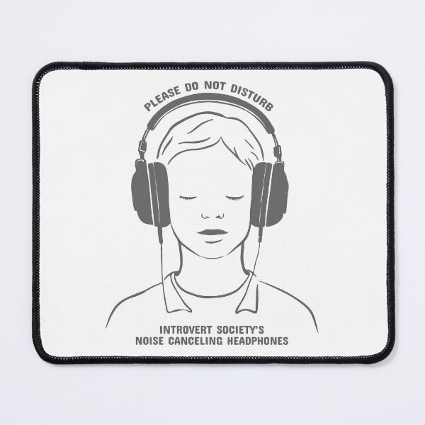 Item preview, PLEASE DO NOT DISTURB: Introvert Society's Noise-Canceling Headphones designed and sold by SplashTastic.