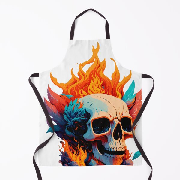 Item preview, Skull with flames designed and sold by Magic-almix.