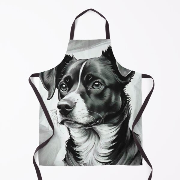 Item preview, Monochrome Majesty: Black and White Dog Artwork designed and sold by GrizzlyCollective.