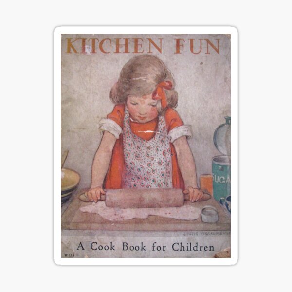 Vintage Children's Cook Book Sticker