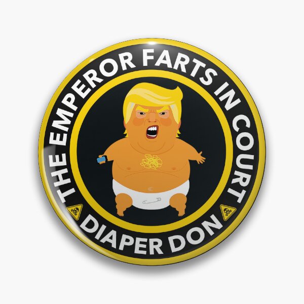 Item preview, Warning: Trump FARTS IN COURT designed and sold by Thelittlelord.