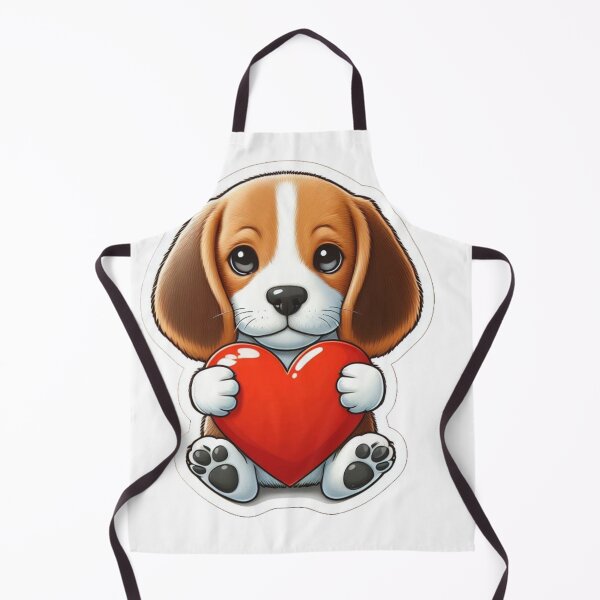 Item preview, Beagle puppy with heart designed and sold by Helios-Fashion.