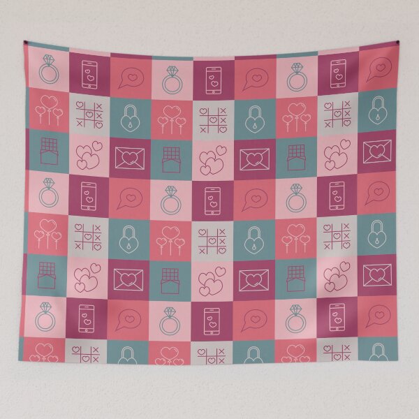 Item preview, Pattern with icons for lovers. designed and sold by Mariana Shymkovych.