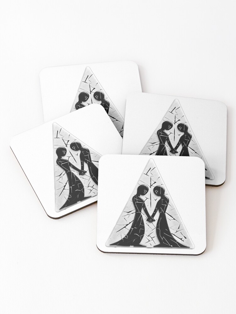 Thumbnail 1 of 5, Coasters (Set of 4), Together designed and sold by Crafted-AI.