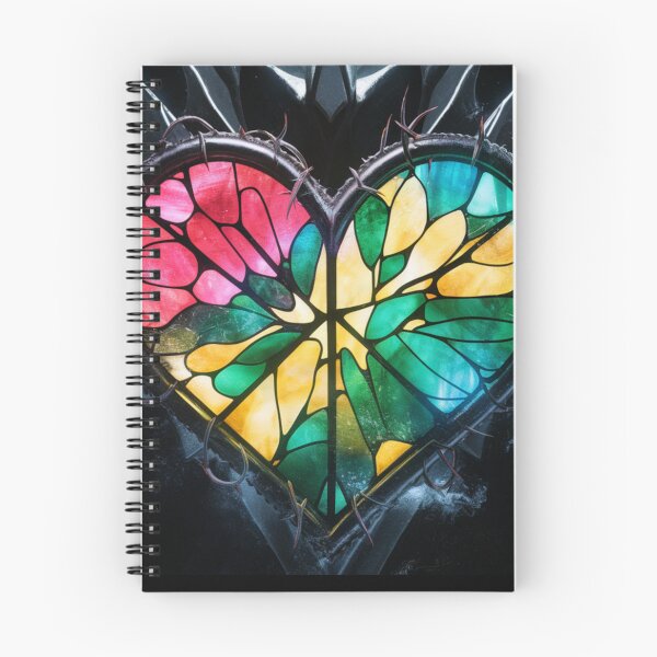 Item preview, Darkness Stained Glass Heart designed and sold by HowMonkeyShop.