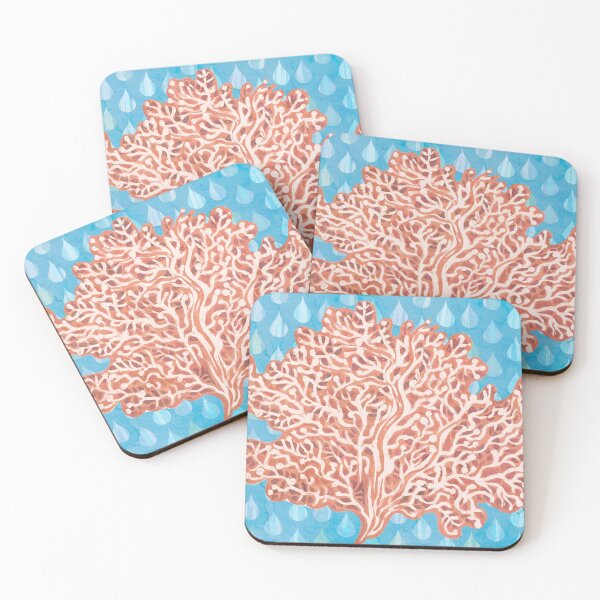 Item preview, Sea Fan Gouache Painting designed and sold by JessicaWCooper.