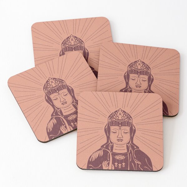 Item preview, Kuan Yin Sattva Minimal Edition - Coral + Wine designed and sold by Irene Estelle.