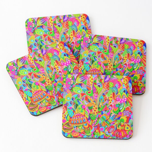 Item preview, 290. Colorful Doodles - Art Therapy Abstract Painting by Veera Zukova designed and sold by Veera Zukova.
