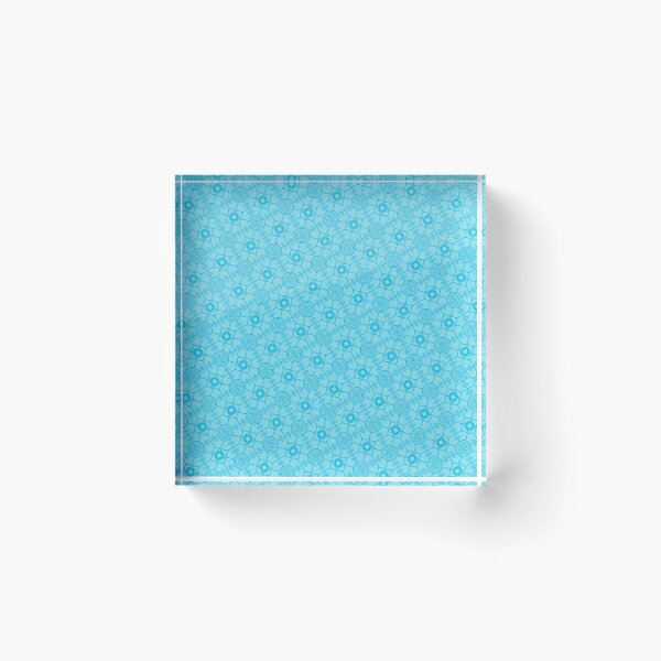 Item preview, Two-Tone Blue Chinese Lu Prosperity PaKua Ordered Compositions designed and sold by Alchemy-A-La-G.