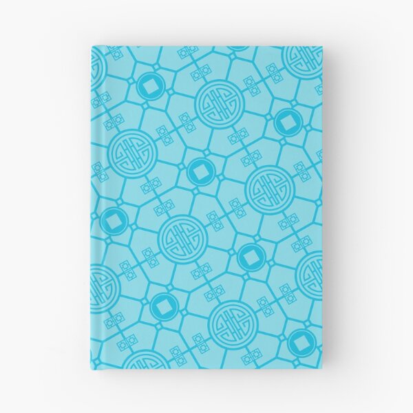 Item preview, Two-Tone Blue Chinese Lu Prosperity PaKua Ordered Compositions designed and sold by Alchemy-A-La-G.