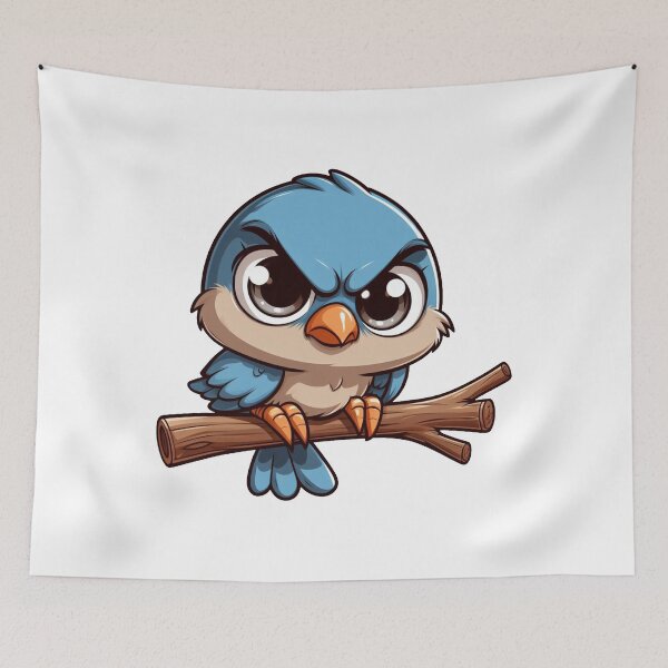 Item preview, Menacing Look Bird - Cartoon designed and sold by PrintspireArts.