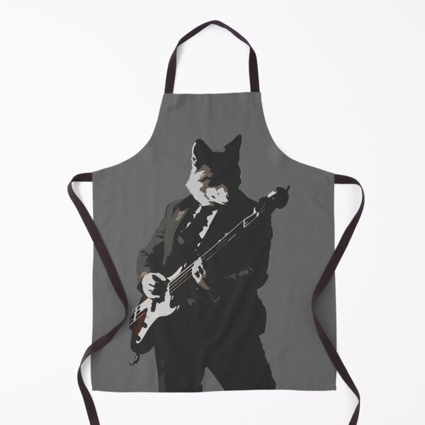 Item preview, Midnight Jam Fox Bass Guitar Posterized print collection designed and sold by ThePurpleMelon.