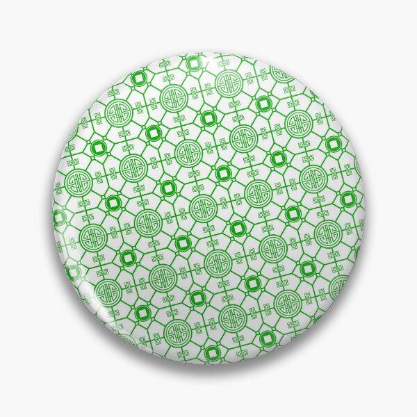 Item preview, Green Chinese Lu Prosperity PaKua White Ordered Compositions designed and sold by Alchemy-A-La-G.