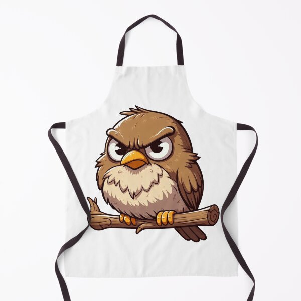 Item preview, Angry Sparrow - Cartoon designed and sold by PrintspireArts.
