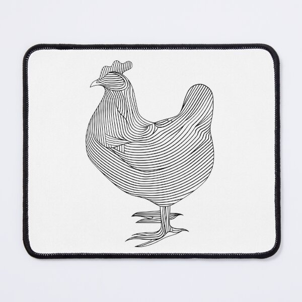 Item preview, Lines art animal chicken #chicken designed and sold by JBJart.