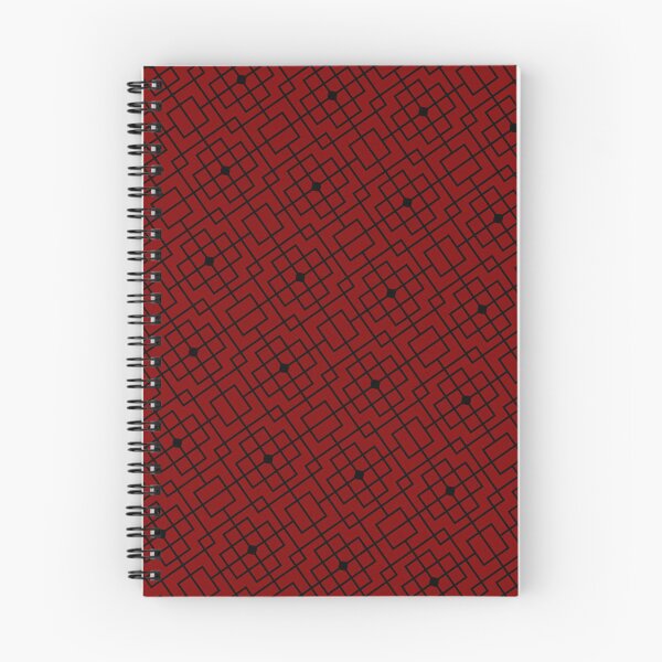 Item preview, Black Chinese Geometric Pattern Squares Maroon Ordered Compositions designed and sold by Alchemy-A-La-G.