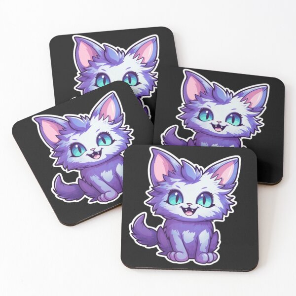 Item preview, The cat's purple grin designed and sold by No-No-Name.