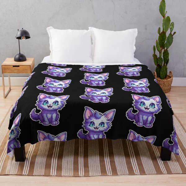 Item preview, The cat's purple grin designed and sold by No-No-Name.