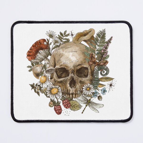 Item preview, Floral Skull designed and sold by ALKIMKIZILKAYA.