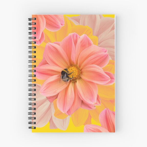 Aperçu de l'œuvre Dahlias abeilles créée et vendue par OpheliaObjects.