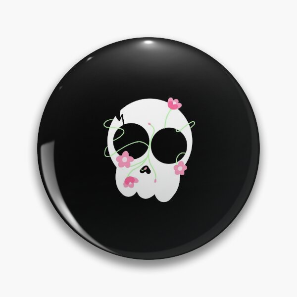 Item preview, skull and flowers designed and sold by artANDjokes.