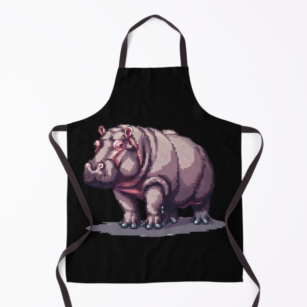 Item preview, Pixel Hippopotamus designed and sold by CUTEDOGGIEZ.