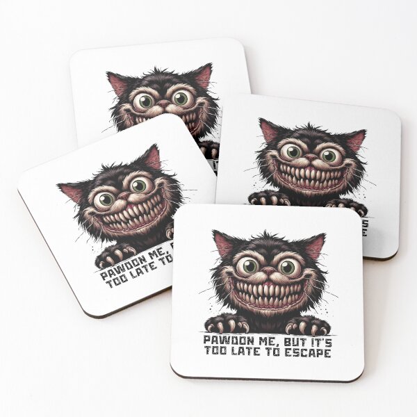 Item preview, Nightmare Whiskers - Grinning Monster Cat designed and sold by MatPigeon.