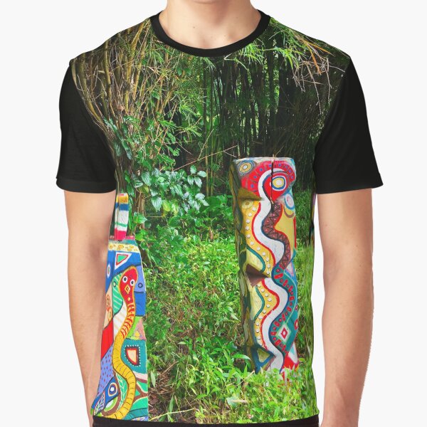 Colourful Garden Art Graphic T-Shirt
