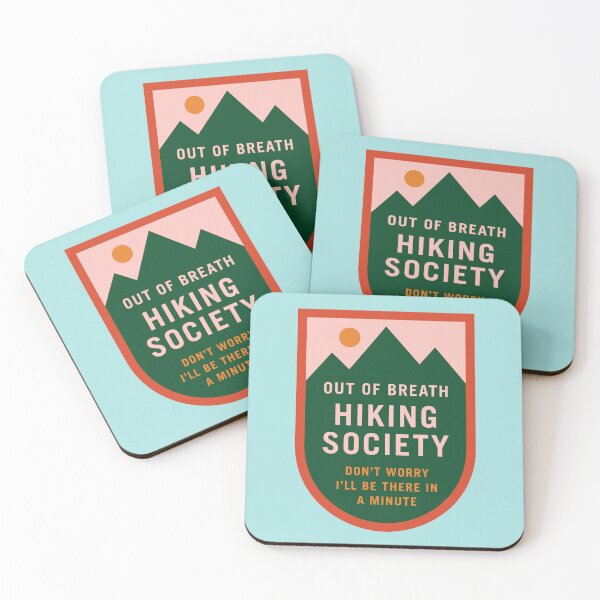Item preview, Out of Breath Hiking Society - Scout Shield Patch Sticker designed and sold by TheOuterSunset.