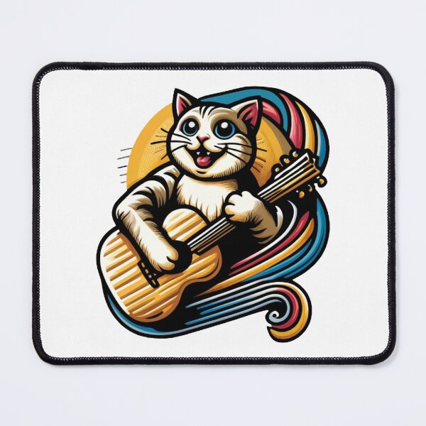 Item preview, Melodic Meows - Strumming Sensation designed and sold by RetroPop23.