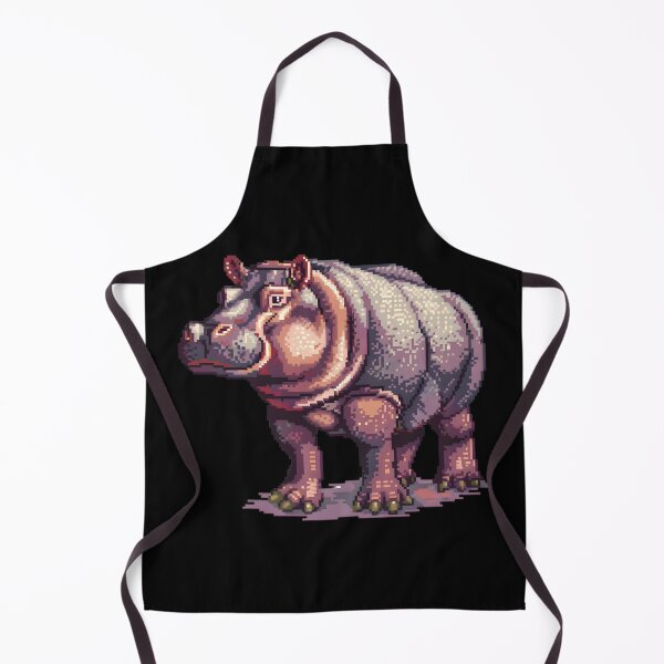 Item preview, Hippopotamus in Pixel Form designed and sold by CUTEDOGGIEZ.
