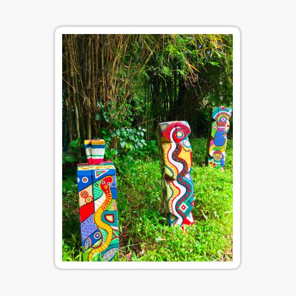 Colourful Garden Art Sticker