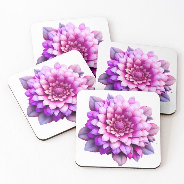 Item preview, Purple, pink and fuchsia 3D flower designed and sold by LeGrizou.