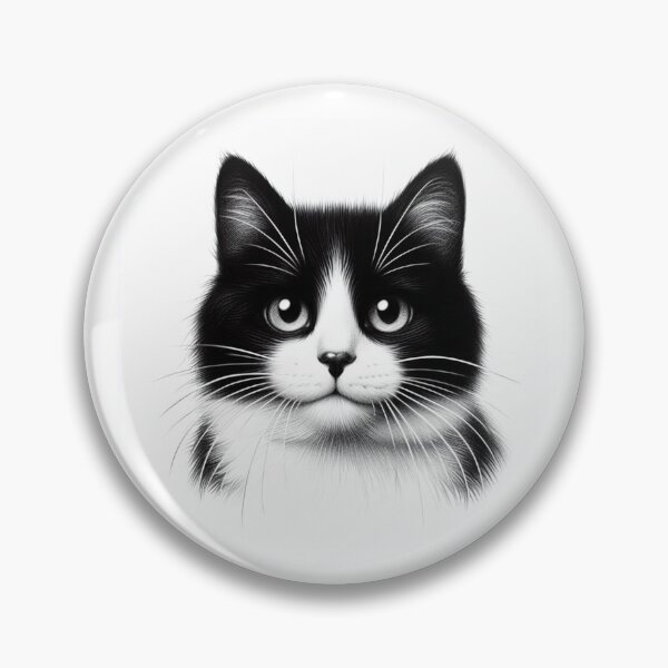 Item preview, Black and white cat designed and sold by Marek-Marecky.
