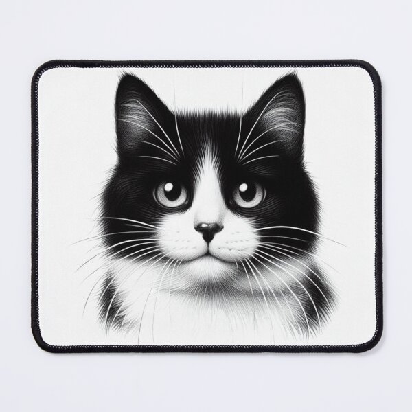 Item preview, Black and white cat designed and sold by Marek-Marecky.
