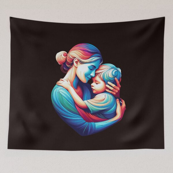 Item preview, Mother's Embrace A Colorful Tribute To Unconditional Love  designed and sold by elynne9.