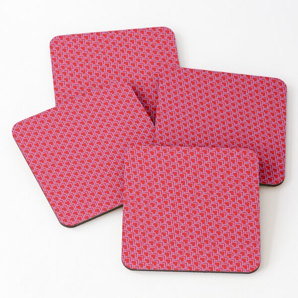 Item preview, Blue Diamonds & Squares Layered Tiles Red Ordered Compositions designed and sold by Alchemy-A-La-G.
