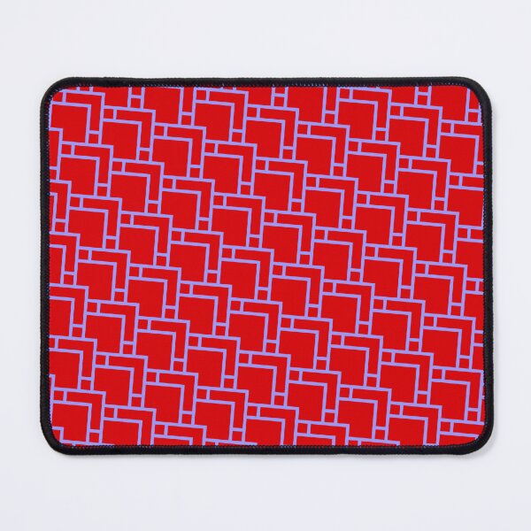 Item preview, Blue Diamonds & Squares Layered Tiles Red Ordered Compositions designed and sold by Alchemy-A-La-G.