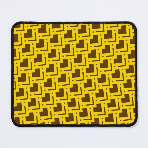 Item preview, Brown Diamonds & Squares Layered Tiles Gold Ordered Compositions designed and sold by Alchemy-A-La-G.