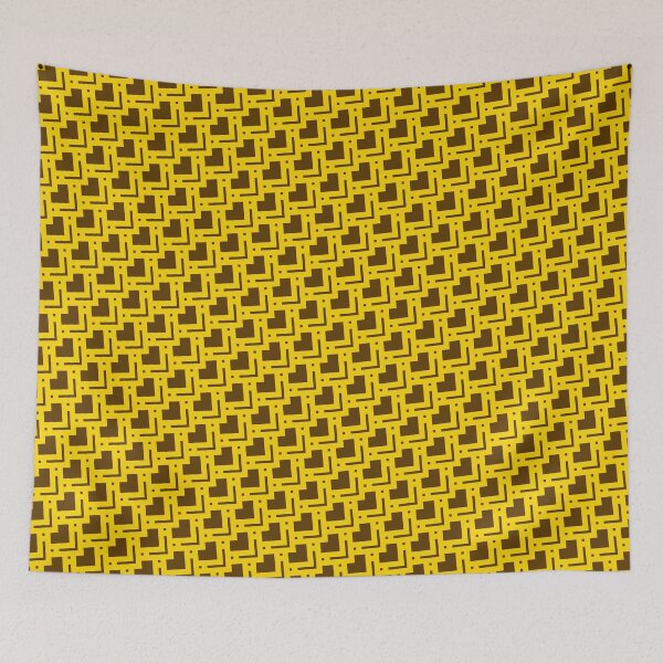 Item preview, Brown Diamonds & Squares Layered Tiles Gold Ordered Compositions designed and sold by Alchemy-A-La-G.