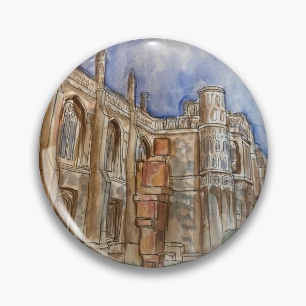 Item preview, Cambridge University Kings College Watercolour of Alan Turing Statue designed and sold by jessiekaneart.